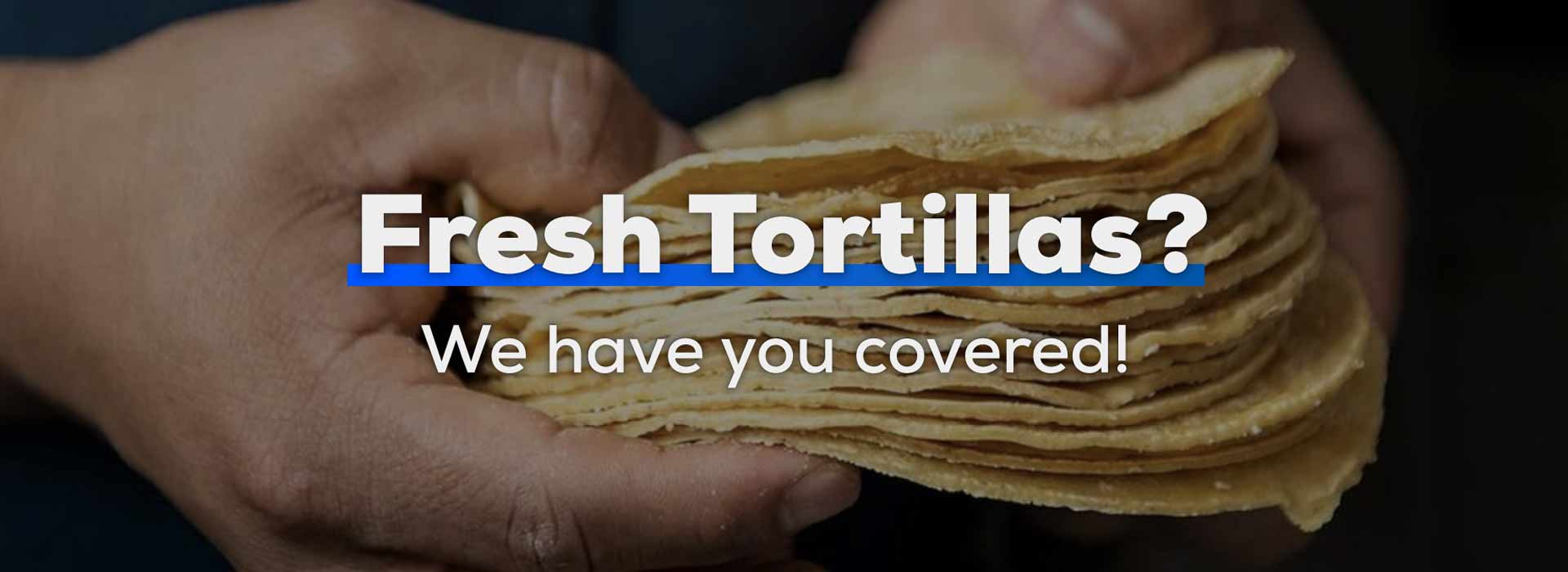 Fresh tortillas graphic